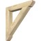 Ekena Millwork Traditional Slat Rough Sawn Bracket, Douglas Fir, 4"W x 28"D x 28"H BKT04X28X28TRA06RDF - alternate 1